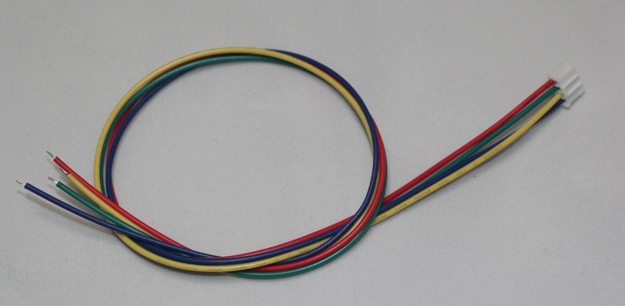 AWG24 cable, length 35сm (approximately 14"), 4-pin connector on one end